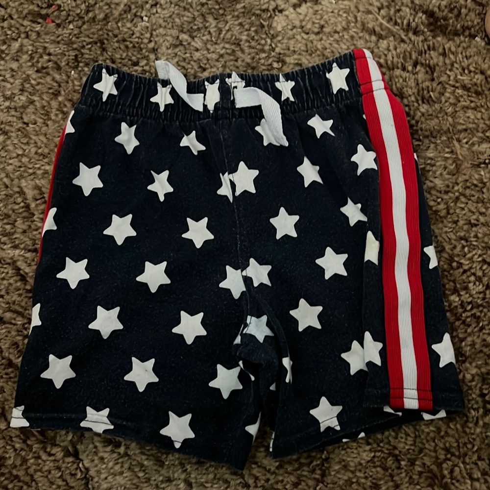 Blue with white stars shorts